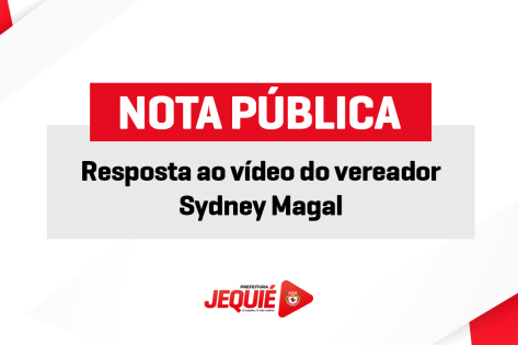 Resposta ao vídeo do vereador Sydney Magal